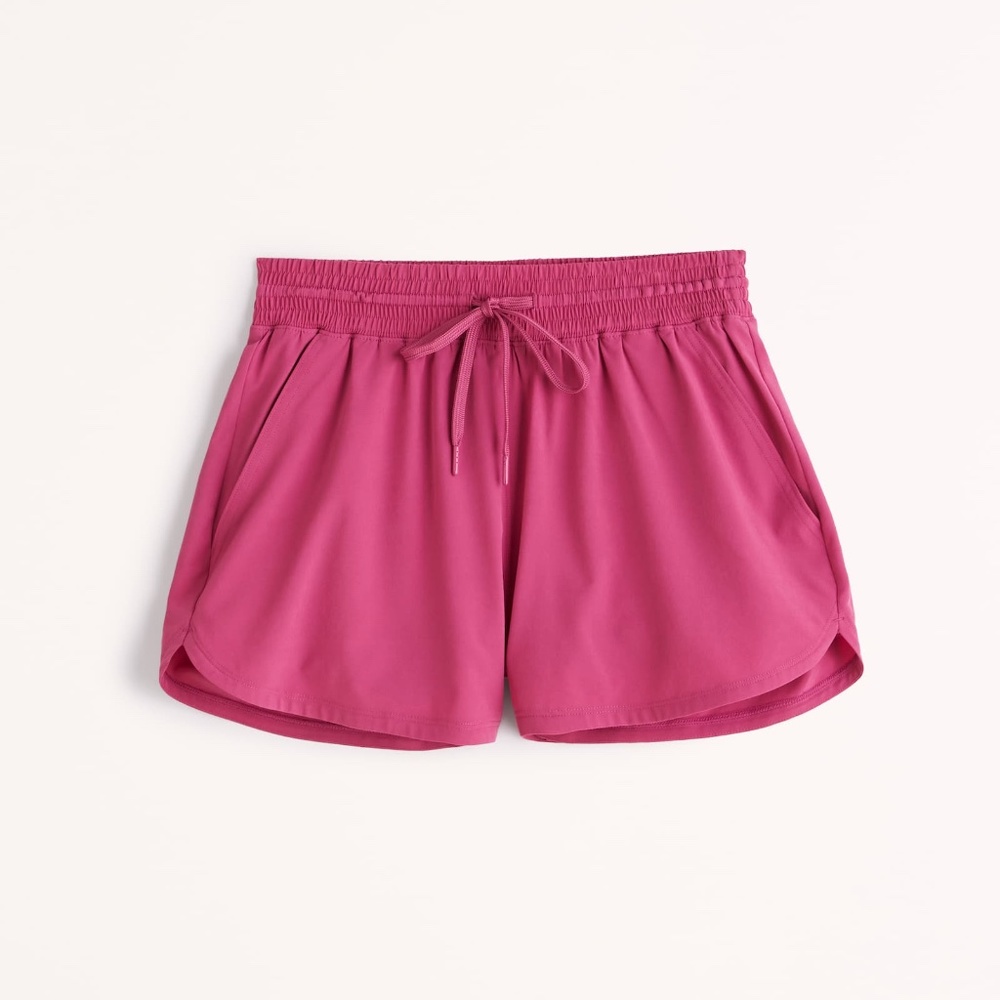 NWT Abercrombie YPB motionTEK High Rise Lined Workout Short